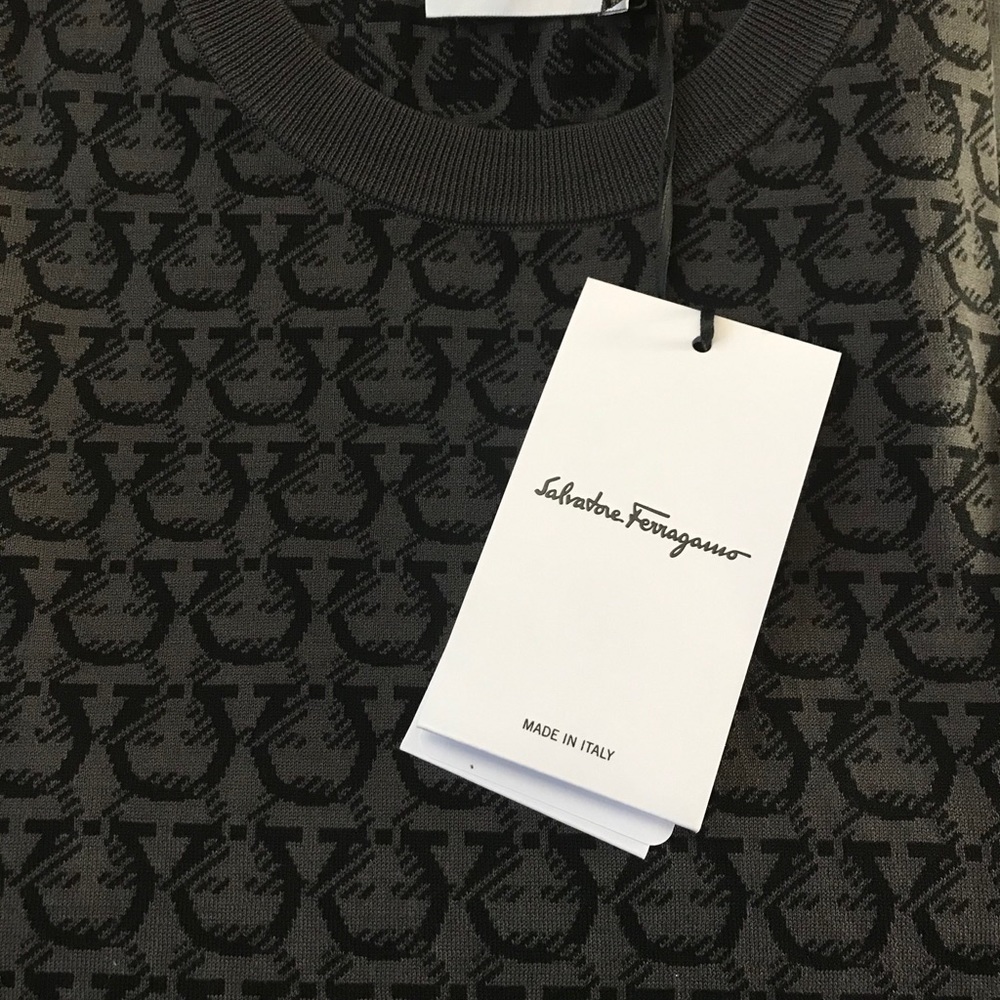 Salvatore Ferrgamo Gancini Crewneck Sweater